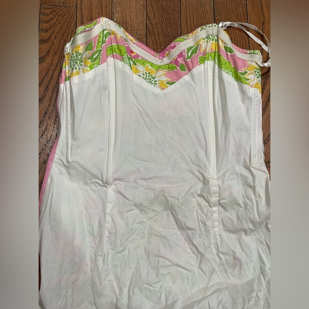 Lilly Pulitzer Pink and Green Floral Fabric - Picture 14 of 15